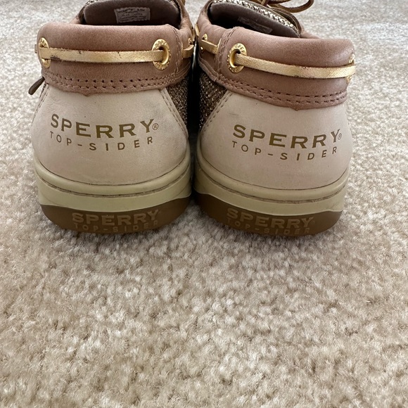 Women’s Sperry Topsiders Leather and Gold - Picture 3 of 6